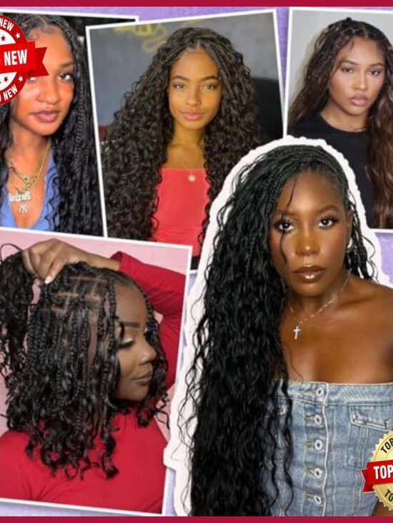 20 Inch Deep Wave Human Hair Extensions for Boho Braids 100G main image 6